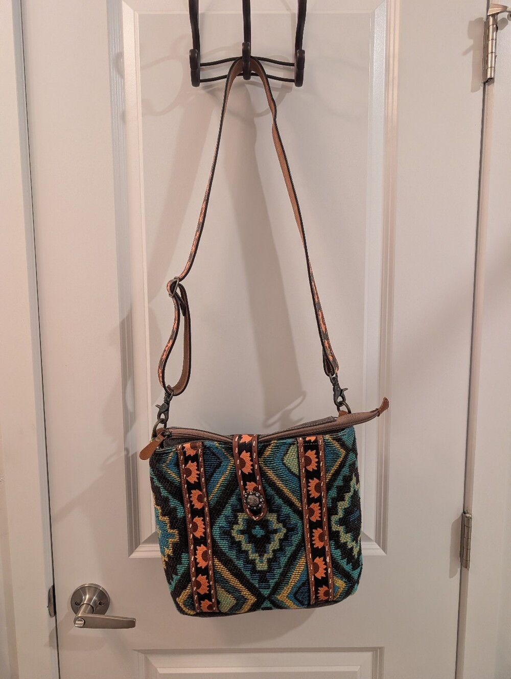 Myra Sunflower Crossbody Bag (11.5 × 13 × 4) - Picture 2 of 8